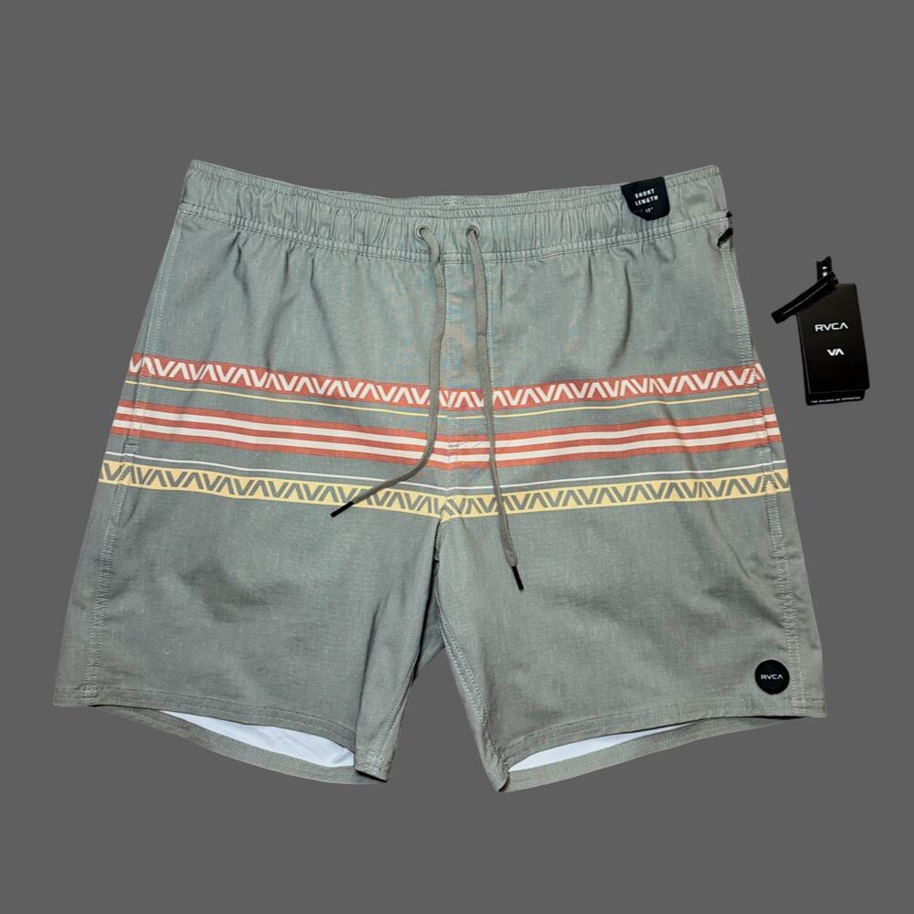 RVCA Men’s 17" Atlas Boardshorts - Aloe Green - Size L NWT
